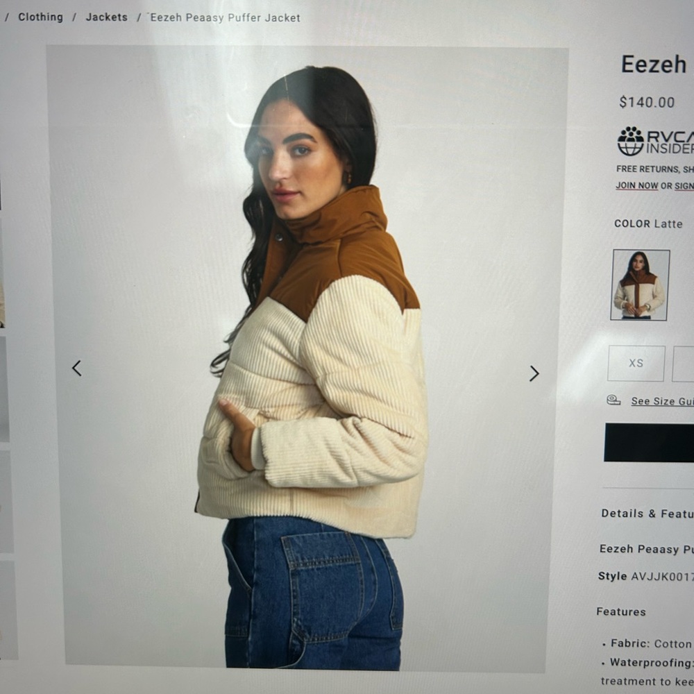 Eezeh Puffer Jacket ( corduroy )